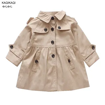 

2019 New Spring autumn Girls jacket children's clothing girl trench coat kids jacket girl coats Trench Wind Dust Outerwear