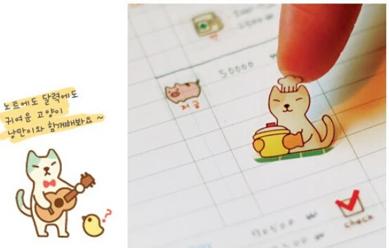 Креативная Милая кошка ПВХ наклейка для DIY скрапбукинга дневник телефон наклейка продукты дизайн Пастер кавайные канцелярские принадлежности Стикеры для альбомов