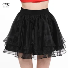 PK юбки женские плиссированная летняя юбка черная однотонная сетка сексуальные вечерние тюлевые Шорты Высокая талия кружевные юбки женские Дамские нижние юбки