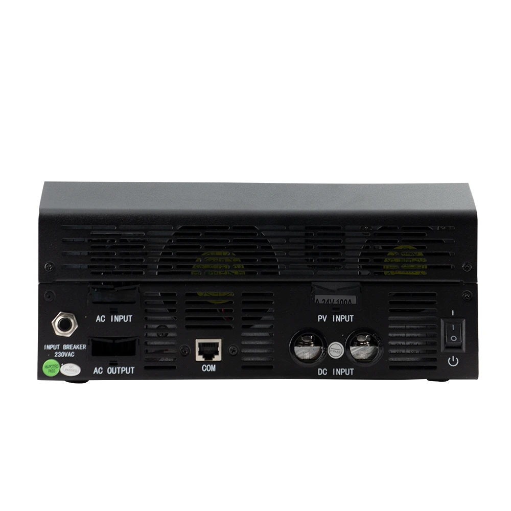 Powermr MPPT Гибридный солнечный инвертор MPS 3KVA/2400W 24VDC 220VAC 24V 60A MPPT регулятором солнечного Зарядное устройство и 30A AC Зарядное устройство выключено с узором «гусиные лапки» инвертор