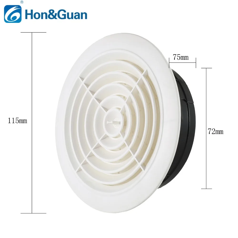 3-8 inch Wall Air Vent Ducting Ventilation Exhaust Vents Louver Cover Outlet Heating Cooling & Vents for Bathroom Office Kitchen