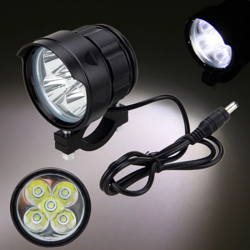 Excellent 15000LM Bike Lamp 5x XM-L T6 LED Front Bicycle Light Waterproof MTB Cycling Headlight Black Strong/Middle/Strobe LED Light 1