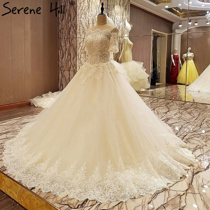 Robe De Mariage с открытыми плечами Свадебные платья платье принцессы с открытой спиной и пайетками кружевные свадебные платья Vestido De Noiva sh01