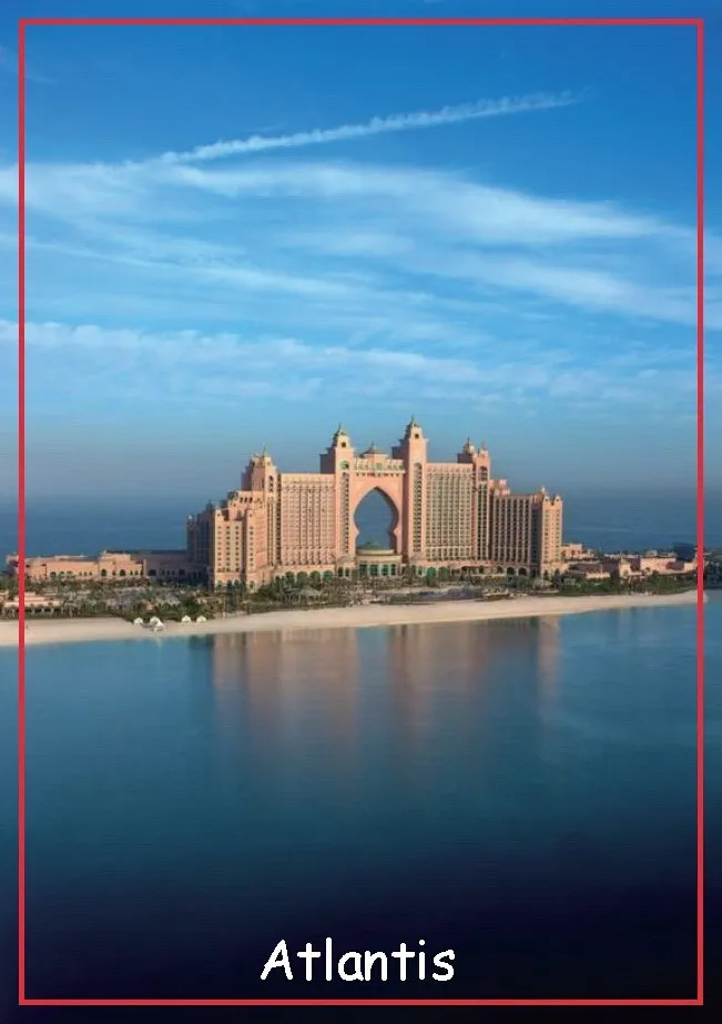 

Rectangle Rigid Magnets 78*54mm UAE Dubai Atlantis picture Magnet 20139 Buy souvenirs