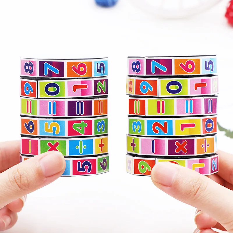 

1 Pcs Puzzle Cube Learning Education Mathematics Digital Intelligence Arithmetic Math Toys for Children Kids Teaching Aids