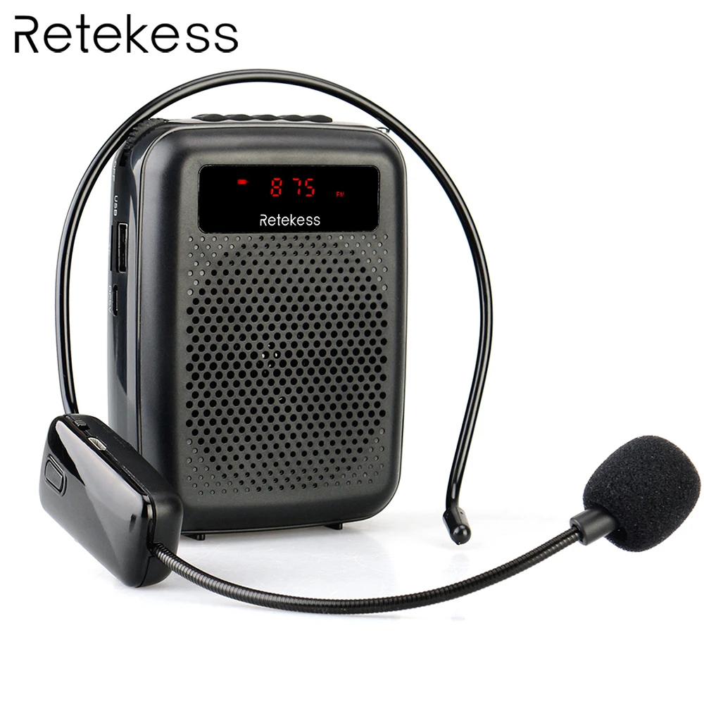 Wireless Microphone TR503 + Portable Voice Amplifier Loudspeaker with