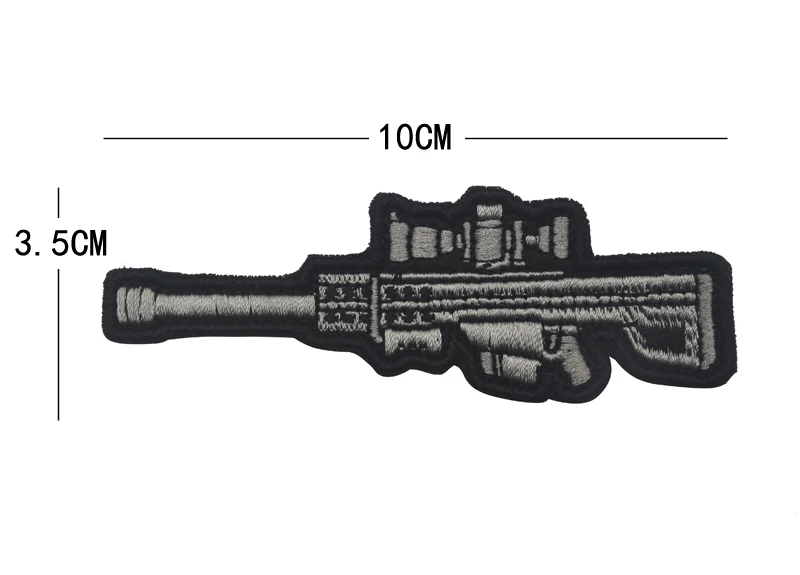 AK-47 пистолет штурмовой пистолет винтовка Снайпер страйкбол патч пулемет вышитый пистолет форма патчи RIFFLE клуб сеять армейский черный значок