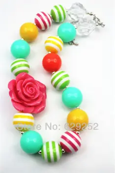 

10PCS LOT Toddler Child Chunky Necklace - Day at the Park Necklace - Baby Girl Child Necklace CB141