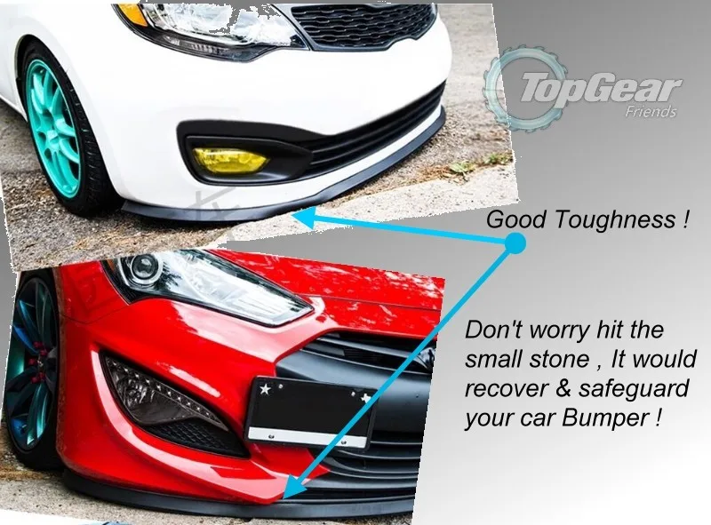 Bumper Lip Deflector For Nissan Sentra Sylphy Pulsar Sedan 4