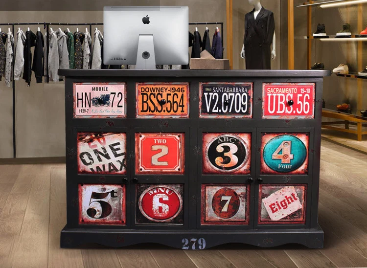 Big Sale European Style Retro Cashier Barber Shop Bar Personality