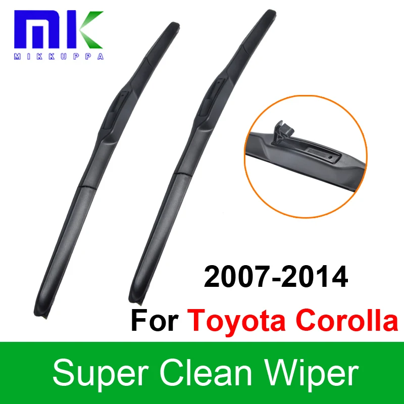Silicone Rubber Wiper Blades For Toyota Corolla 2007 2008 2009 2010 2011 2012 2013 2014