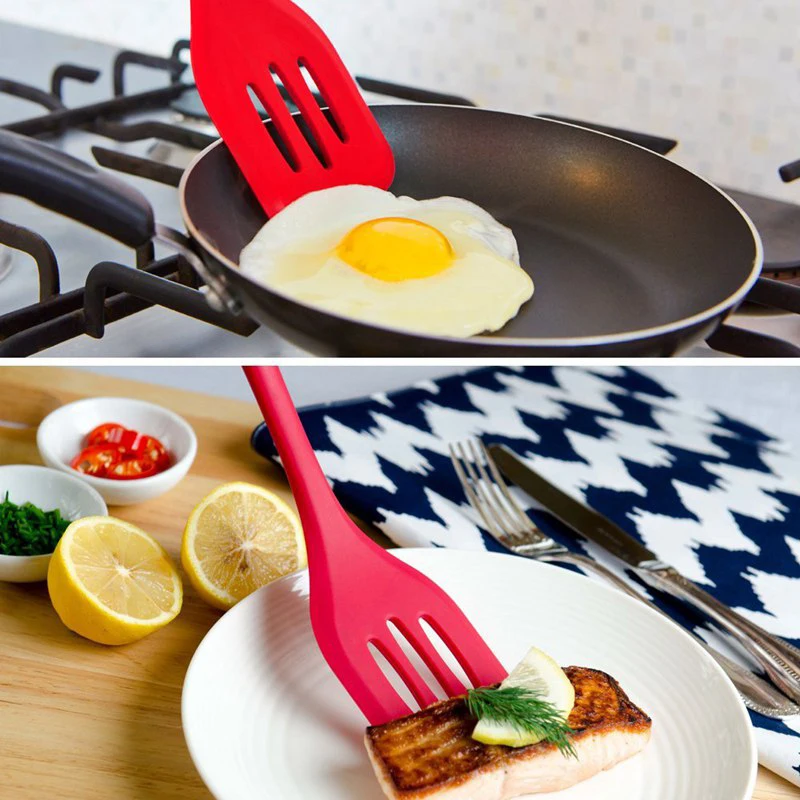 Walfos Cooking Spatula Turner Spoonula Mixing Spoon Slotted Spoon Ladle 5Pcs Kitchen Silicone Cooking Tools Kitchen Utensil Set kitchen utensils