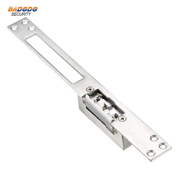Dc 12V Lang Paneel Elektrische Strike Lock Fail Secure Power On Te Ontgrendelen Voor Houten Metalen Pvc Deur