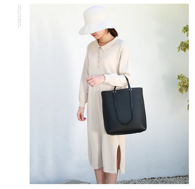 Женская Роскошная сумка, повседневная сумка-тоут, женская сумка на плечо, женская сумка из натуральной воловьей кожи, простая модная вместительная сумка для покупок