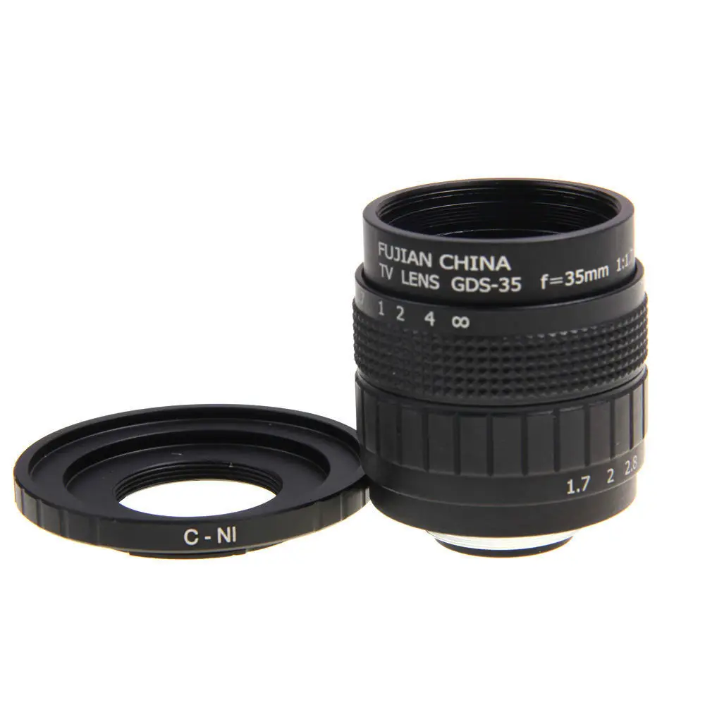 

Fujian 35mm F1.7 CCTV Movie lens +C Mount to Nikon 1 J5 S2 J4 V3 AW1 S1 J3 V2 J2 J1 V1