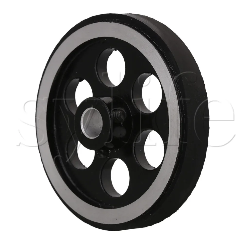 200x8mm Industrial Aluminum Rubber Measuring Rotary Encoder Meter Wheel