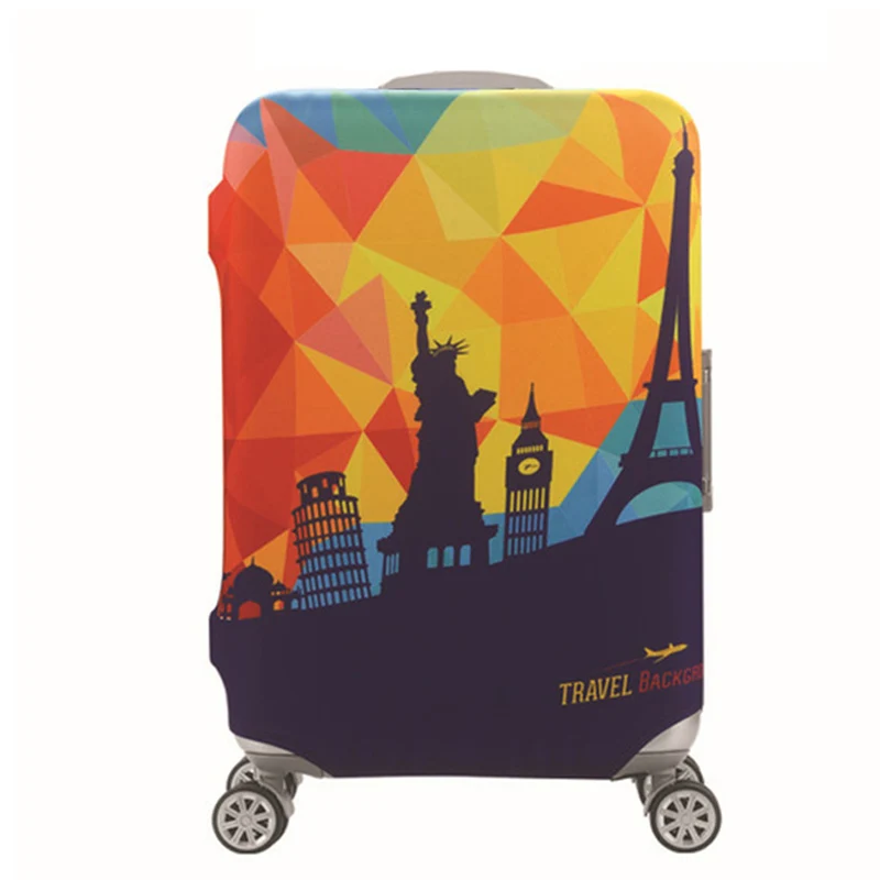 HMUNII путешествия защитный чехол на чемодан на колесиках багаж сумка чехол Для Мужчин's Для женщин плотные эластичные чехол для костюма чехол - Цвет: 14