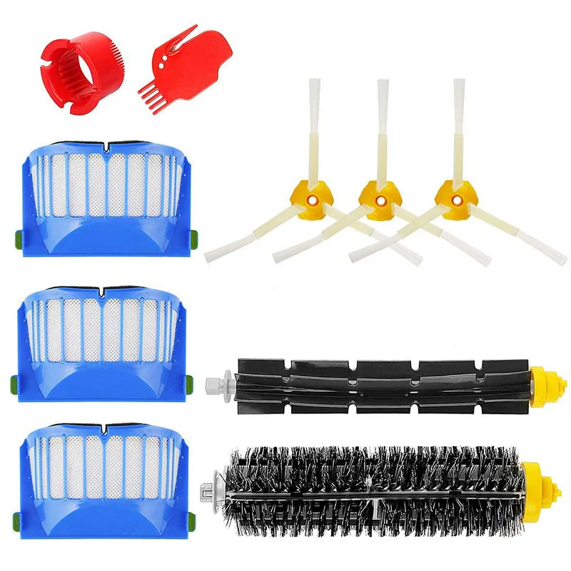 

For iRobot Roomba 500 600 Series 550 650 690 Vacuum Cleaner Accessories Side Brush+HEPA Filter+Main Brush Clean Tool Spare Parts