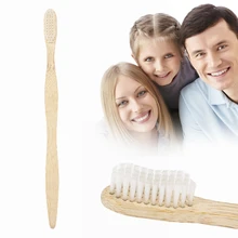 Y& W& F 1 шт. натуральный бамбук белая зубная щетка для взрослых с щетиной Антибактериальная щетина волнистая ручка экологичный уход за зубами стоматологический инструмент