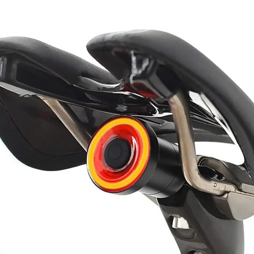 

Smart USB Rechargeable Bike Tail Light, Intelligent Induction Brake Ultra Bright LED IPX6 Waterproof Bicycle Rear Light