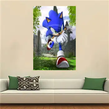 

WJY510N35 sonic the hedgehog Canvas Painting Wall Silk Poster cloth print Custom Print your image Fabric Poster F24