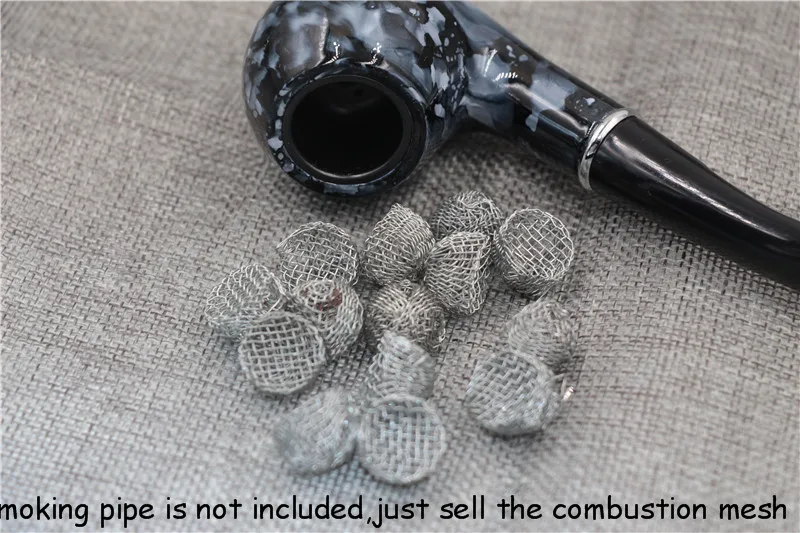 

500pcs/lot 15mm 20mm metal pipe screens net ball Tobacco Smoking Pipe bowl Screen Metal Filter Combustion Net Mesh Ball hookah