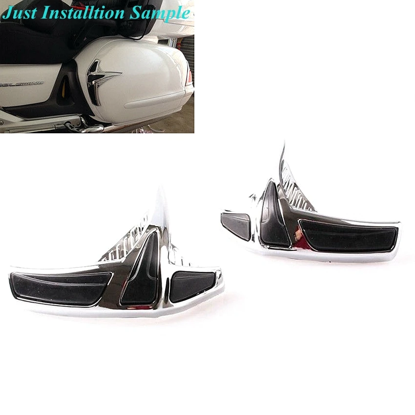 

Fairing Saddlebag Front Scuff Protectors For Honda Goldwing GL1800 2001-2011 02 03 04 05 06 07 08 09 10 Chrome