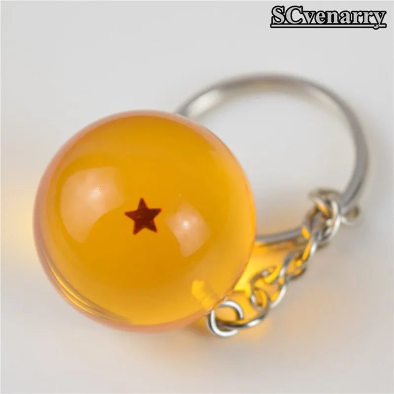 Cosplay Hot Dragon Ball Z DBZ Crystal Ball 7 Estrellas Llavero Colgante KeyChain