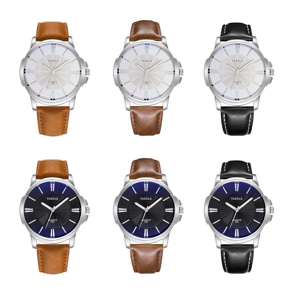 Reloj hombre Yazole Мужские часы Роскошные Лидирующий бренд бизнес мужские часы кварцевые наручные часы для отдыха кожаные часы relogio masculino