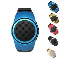 Mini Smart Hand Speaker Watch B20 Music Sport Bluetooth Speaker Self-timer Anti-Lost Alarm Support TF Card FM Radio Portable