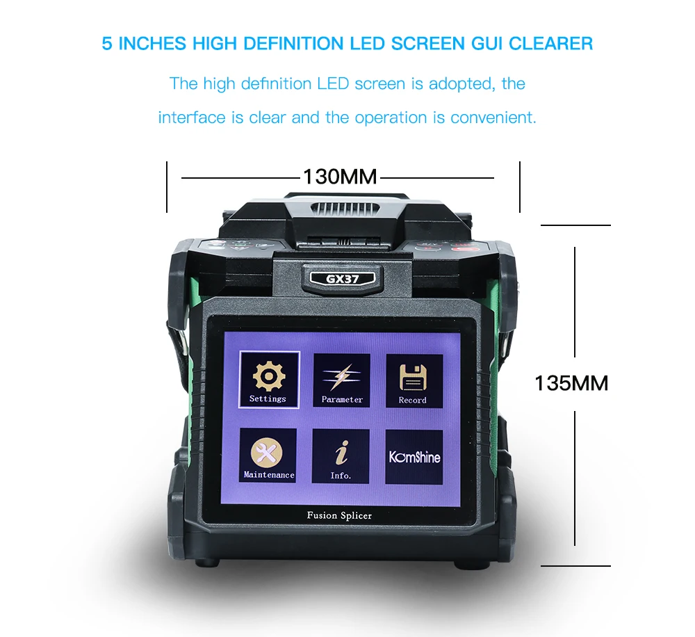 Машина для соединения оптоволокна GX37 FTTx Fusion splicer SM & MM 10 язык с резак для оптоволокна