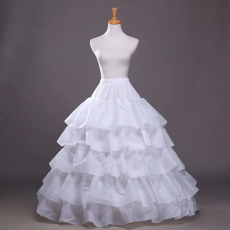 Горячее предложение 4 5 слоев Длина 100 см свадебное платье Нижняя юбка Свадебная кринолиновая аксессуары