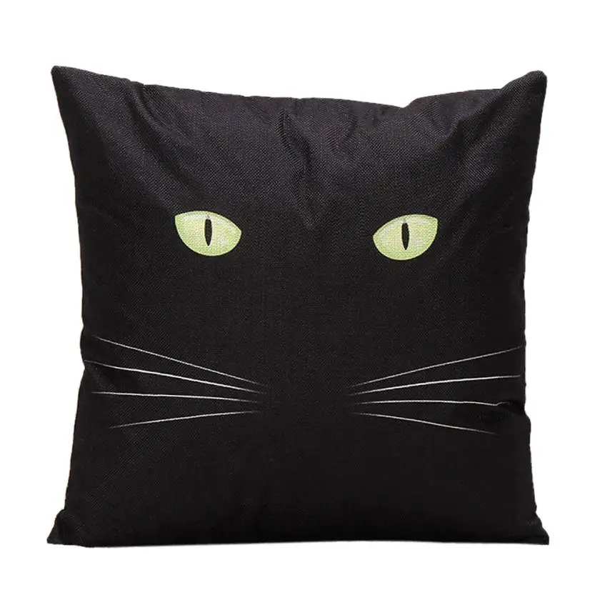 3D Cat Cushion Covers Cute Animal Decorative Cushion Covers Woven