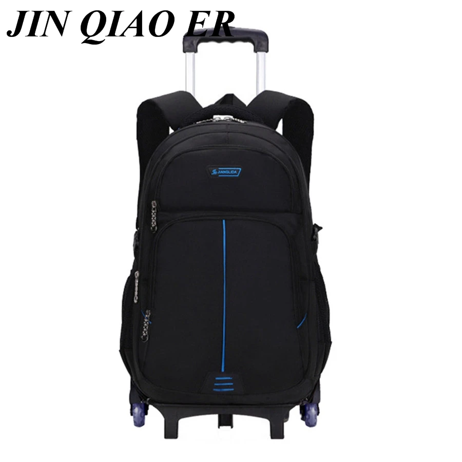 

Trolley Children School Bags Mochilas Removable Kids Backpacks 6 Wheels Large capacity backpack Luggage For Boys backpack Escola