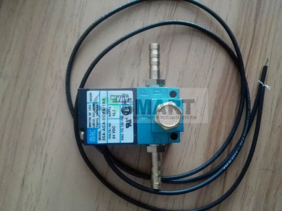 

free shipping high frequency 24v 1/8 MAC micro solenoid valve 35A-ACA-DDFA-1BA high frequency solenoid valve with fitting