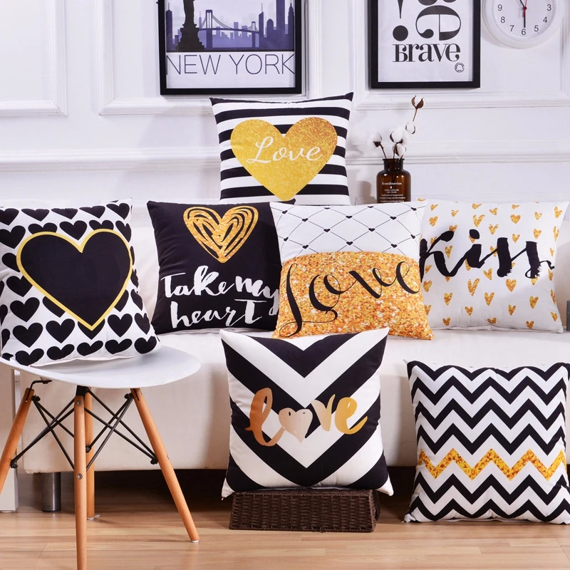 الشمال دير غطاء هندسية الذهب الحب القلب مطبوعة وسادة وسادة ويغطي كرسي أريكة مقعد سيارة مكتب ديكور المنزل رمي الوسائد الشمال دير غطاء هندسية الذهب الحب القلب مطبوعة وسادة وسادة ويغطي كرسي أريكة مقعد سيارة مكتب ديكور المنزل رمي الوسائد
