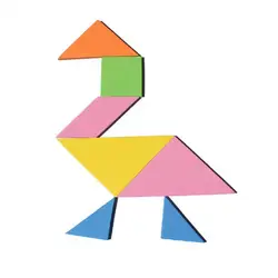 1 компл. Радуга ЕВА Tangram головоломки DIY пены головоломки геометрический Форма Дети раннего обучения Обучающие Тренировки Мозга игрушки