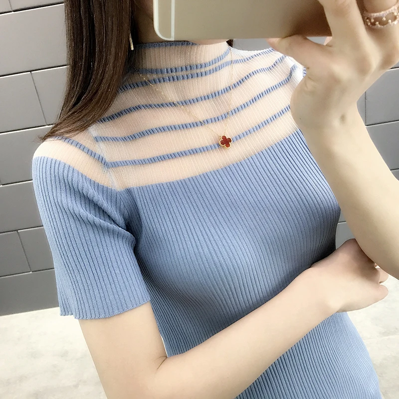 

9341 Real-time shooting of new ice silk knitted sweater Pullover for 35 yuan