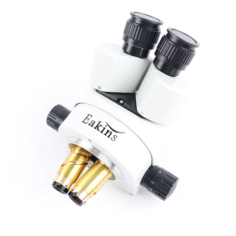  Trinocular Stereo Microscope Head Industrial microscope Continuous zoom 7-45X Auxiliary Lens Workin