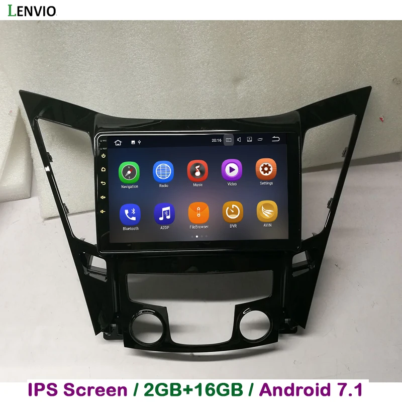 Lenvio 2G RAM Android 7.1 CAR DVD GPS Navigation Player For Hyundai Sonata 8 2011 2012 2013 2014 2015 Quad Core Radio WIFI IPS | Автомобили