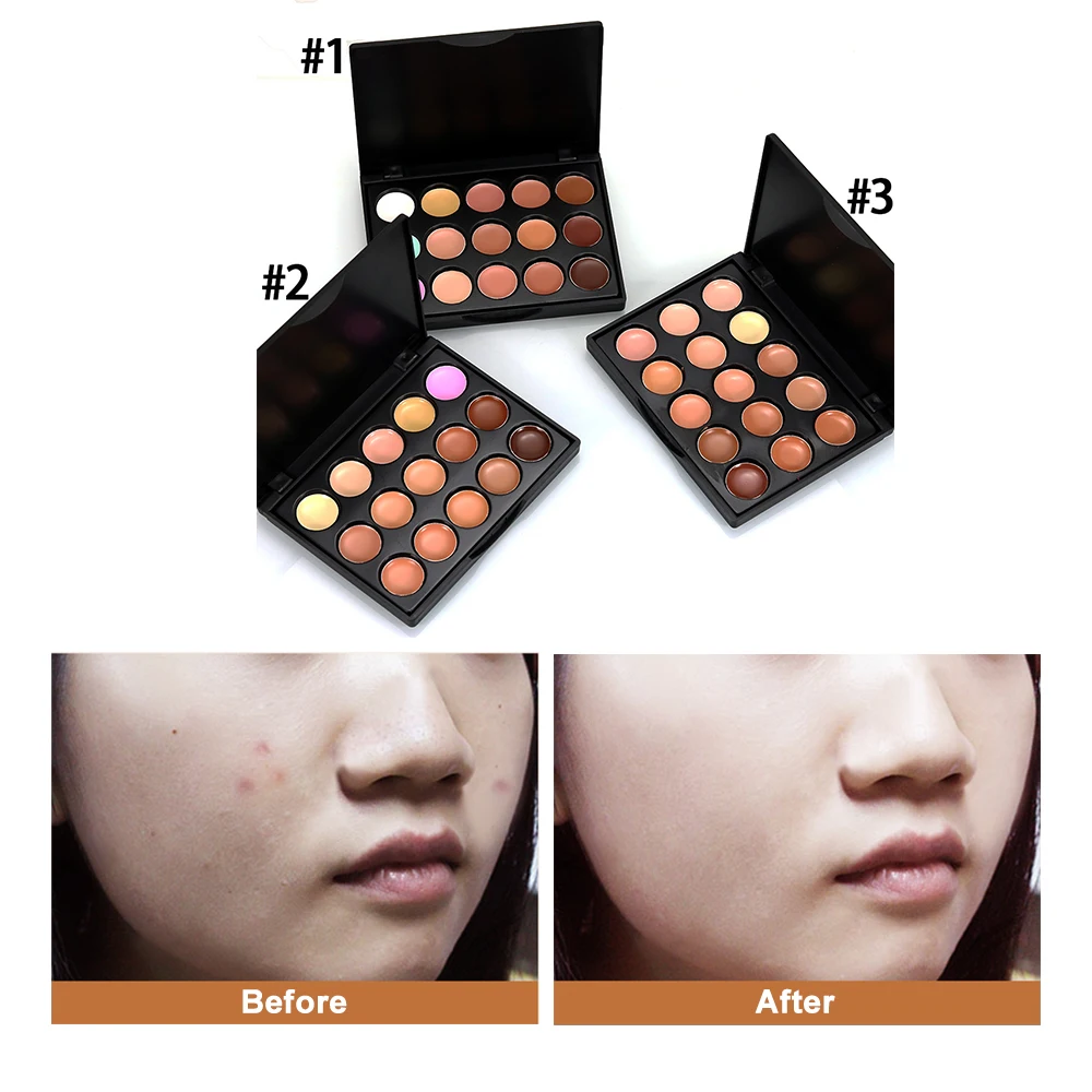 

New 15 Color Fashion Women Professional Makeup Cosmetic Contour Concealer Make Up Cream Palette