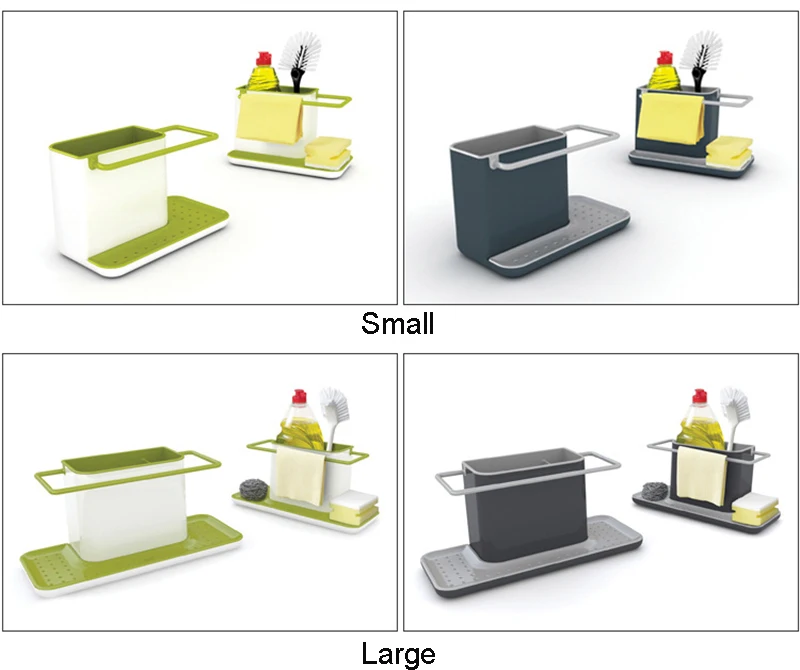 Самосливающаяся мойка, органайзер, щетка, ткань для очистки и губка, держатель для кухонного хранения, сушилка, черный, зеленый