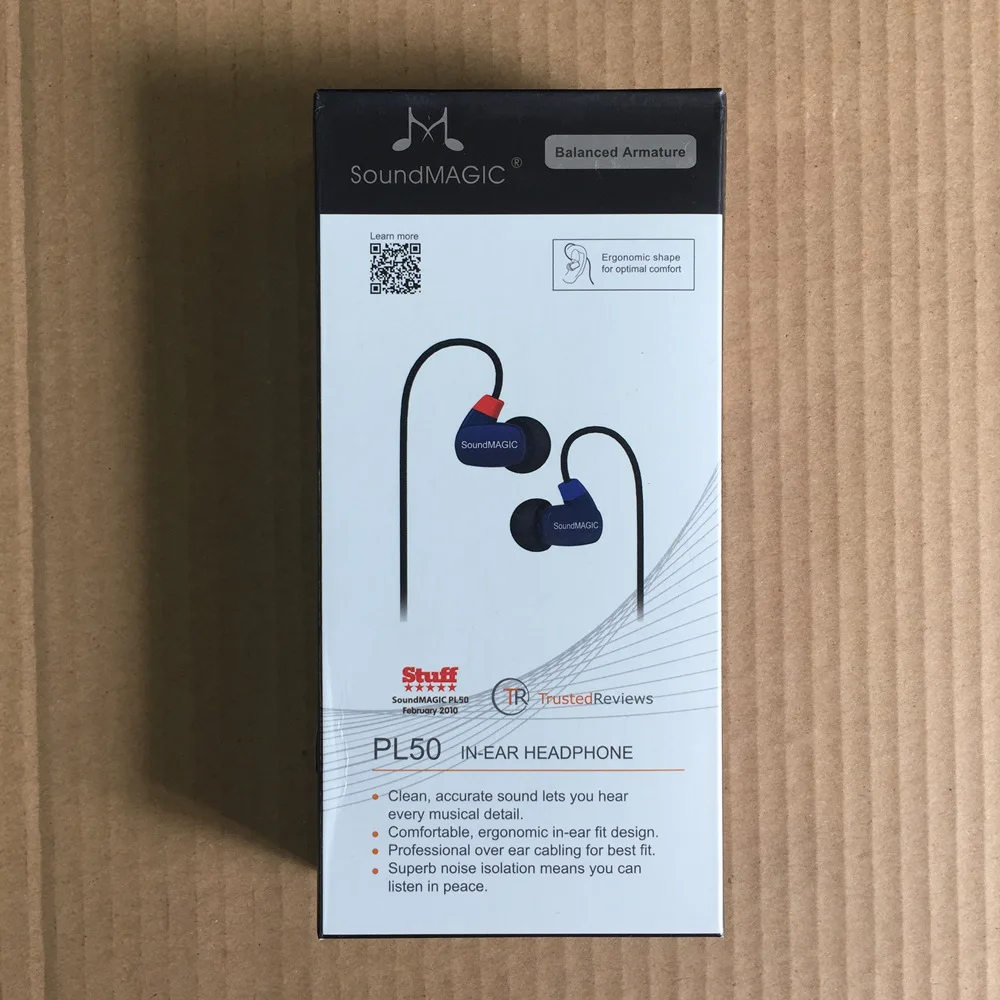 Наушники вкладыши Soundmagic PL50 сбалансированные Hi Fi наушники хорошее качество звука