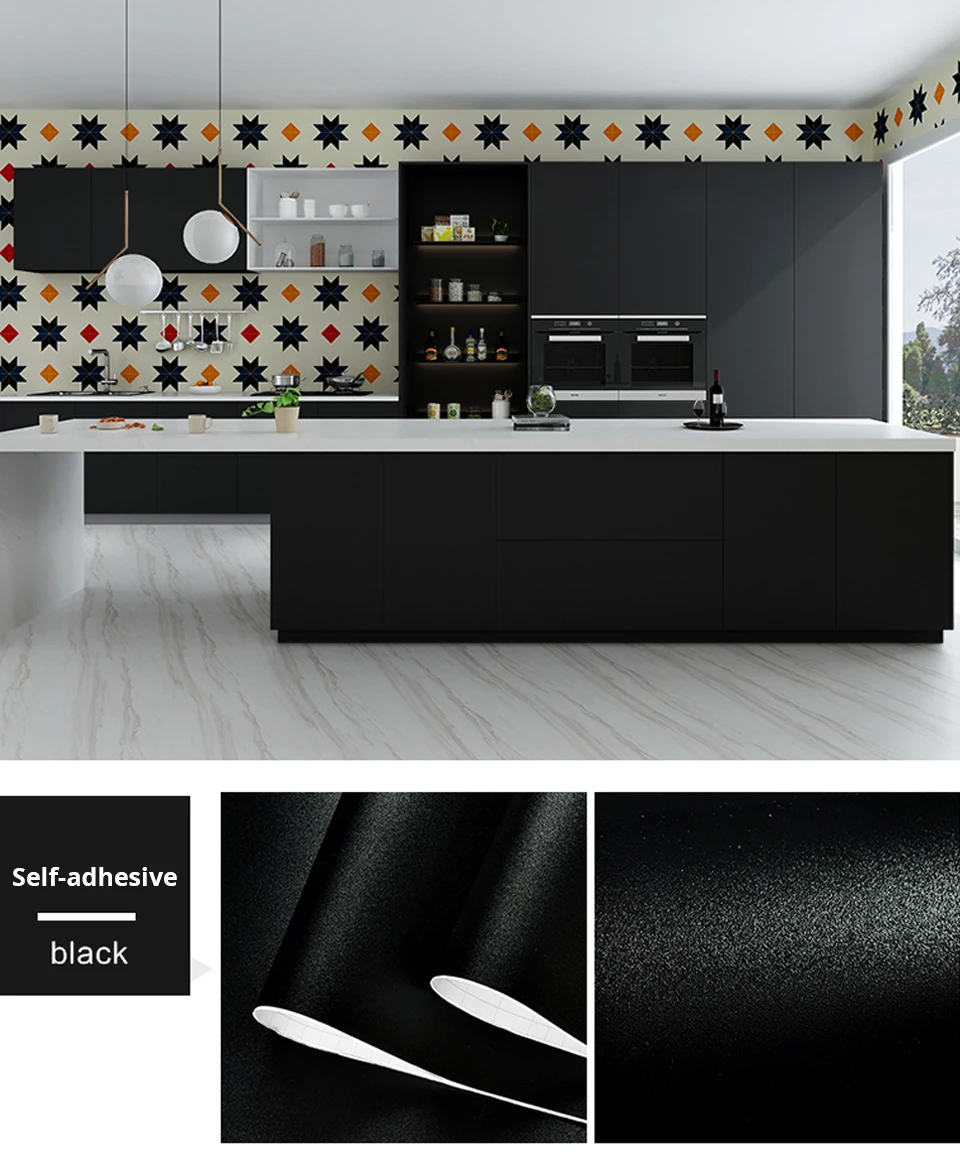 Сделай Сам Мебель Ремонт наклейки кухня гостиная Водонепроницаемый самоклеющиеся обои Европейский минималистичный стиль виниловая пленка