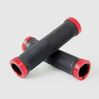 1 Pair Comfortable Cycling Bike Mountain Handlebar Rubber Bicycle Anti-slip Handle Bar 2 styles optional - Цвет: Red