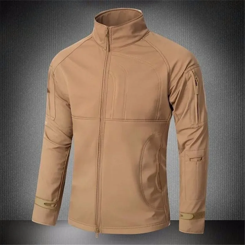 AichAngeI для мужчин Военная Униформа куртка-ветровка Тактический Sharkskin Softshell стоячий воротник флис пальто для будущих мам армия камуфляж