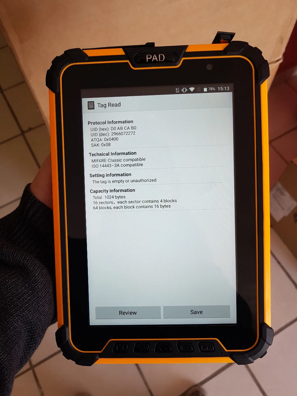 Industrial da Tabuleta com Leitor Pda do Varredor do Código de Barras do Andróide de Sm-927 Computador Áspero Polegada Android 7.1 Rfid 8 16 de barras do andróide de SM-927 8