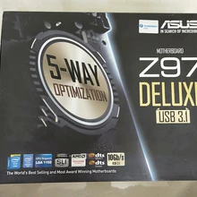 Б/у Z97-DELUXE/USB3.1 Z97 Роскошная разгонная материнская плата 1150-pin 95% Новинка в оригинальной коробке