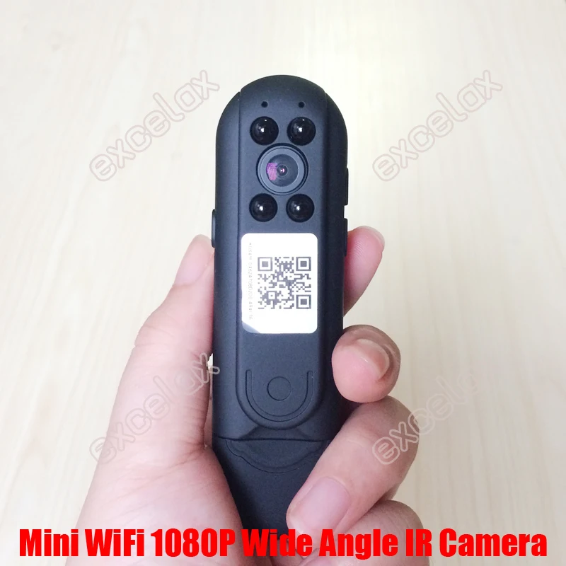 Mini 1080P WiFi DV Camera Wide Angle Night IR Covert Site Law Enforcement Video Recorder Camcorder IP Wireless Motion Detection