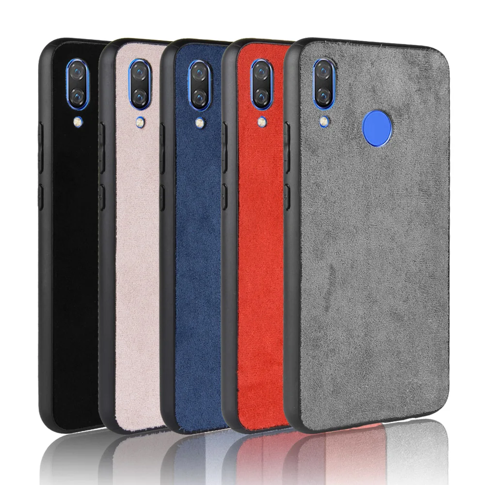 P Smart Бархатный Чехол из микрофибры для Huawei Honor 10 GT 8X Note10 чехол-накладка с защитой
